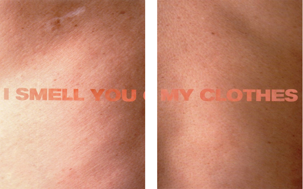 Jenny Holzer × Helmut Lang Parfum Ad, New York - 2000. #helmutlang  #helmutlangarchive #jennyholzer #lailatokio